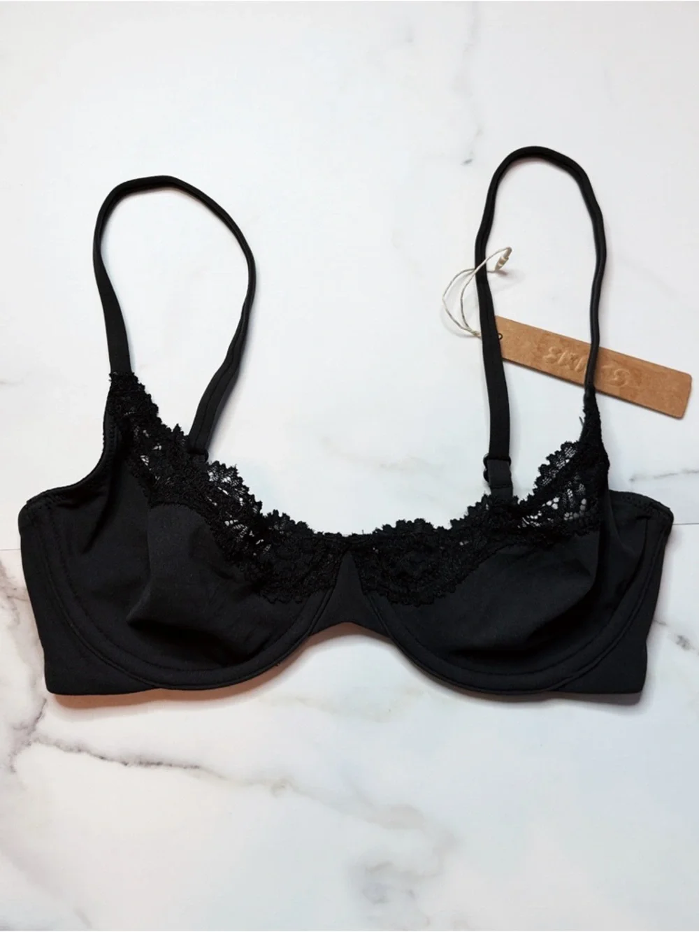 NWT Skims Fits Everybody Lace Unlined Demi Bra - Picture 2 of 5